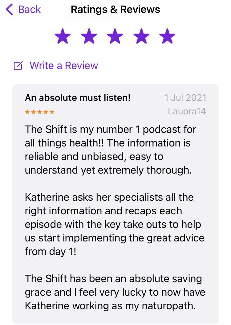 The Shift Podcast Review 2